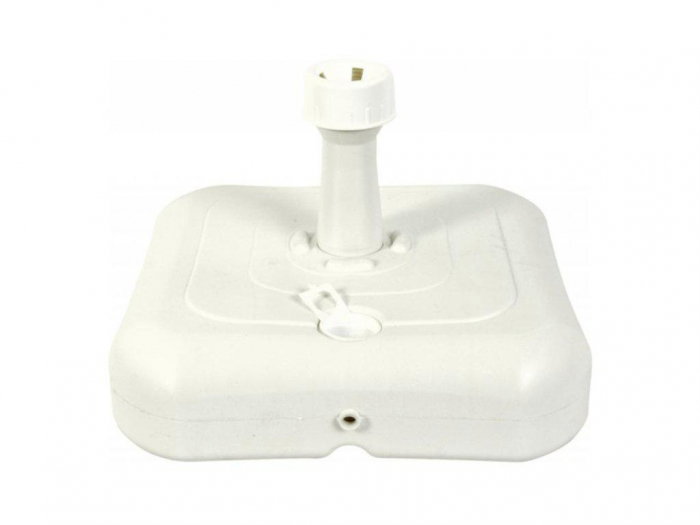Suport umbrela, 10L, alb, din plastic durabil [1]