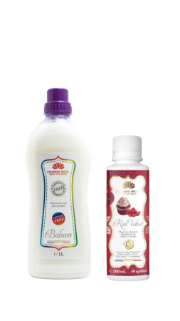Balsamuri - Pachet 1 balsam 1l si un parfum pentru rufe Red Velvet