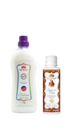 Balsamuri - Pachet 1 balsam 1l si un parfum pentru rufe Sugar & Rum
