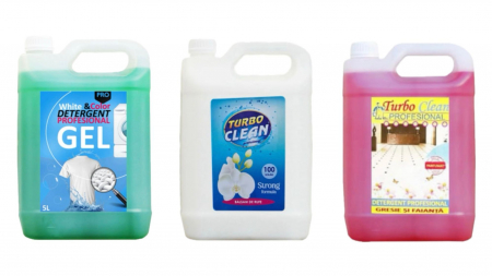 Detergenti pentru rufe - Pachet detergent rufe + balsam rufe + detergent gresie si faianta