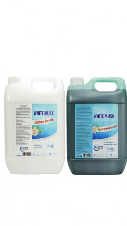 Detergenti pentru rufe - Pachet detergent si balsam rufe WHITE MUSK 10L