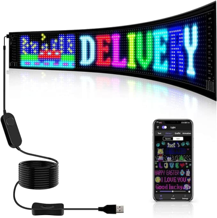 Diverse - Panou afisaj matrix LED RGB, flexibil, 390x107mm