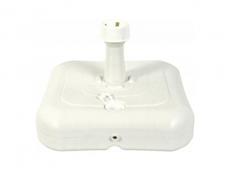 Produse de casa si gradina - Suport umbrela, 10L, alb, din plastic durabil