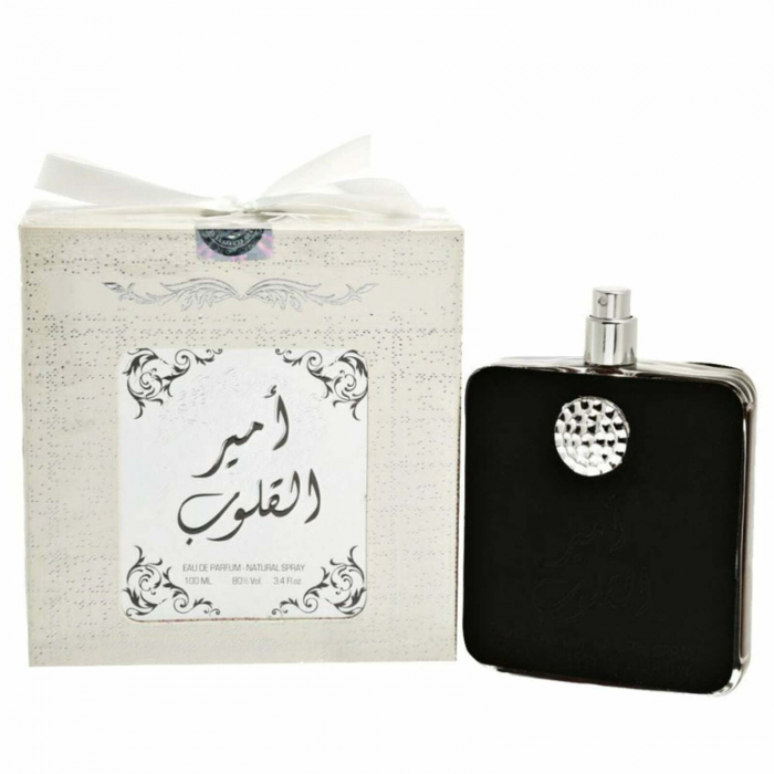 Ameer Al Quloob de la Ard Al Zaafaran, parfum arabesc unisex, 100ml, cu mandarină, cardamom și lemn de santal – proaspăt și elegant. [4]