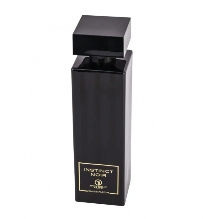 Instinct Noir de la Grandeur Elite este un parfum arabesc pentru femei, 100ml, cu aroma de ananas, șofran și iasomie, o compoziție senzuală și elegantă. [2]