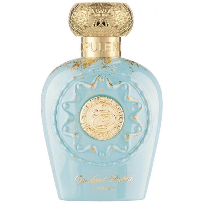 Opulent Dubai de la Lattafa este un parfum arabesc unisex, 100ml, cu bergamotă, oud și vanilie – o aromă luxoasă, intensă și memorabilă. [1]
