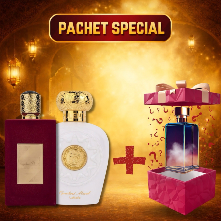 Pachete Speciale - Parfum Surpriză - Ameerat Al Arab + Opulent Musk + Parfum Surpriză 100ml