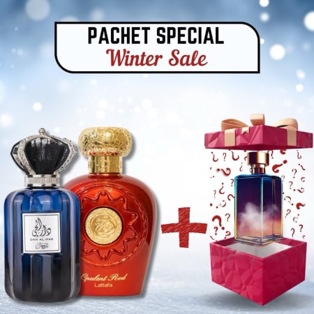Pachete Speciale - Parfum Surpriză - Dar Al Hae Men + Opulent Red + Parfum Surpriză 100ml