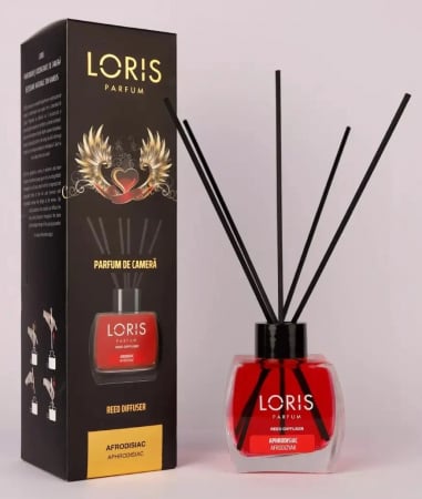 Loris - Odorizantul de camera cu afrodisiac de la Loris este un odorizant de cameră de 120ml cu parfum intens și senzual, într-o compoziție caldă și captivantă, ideală pentru un ambient plin de pasiune o atmosferă rafinată.