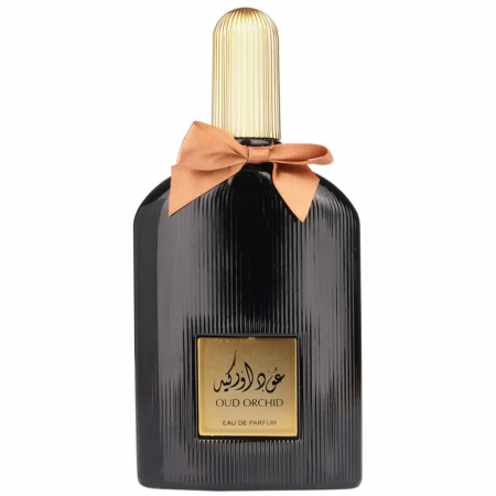 Suroori - Oud Orchid de la Suroori este un parfum arabesc unisex, 100ml, cu oud, orhidee și vanilie, o aromă dulce-orientală, intensă, floral-lemnoasă și persistentă.