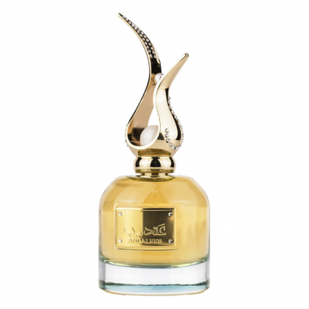 Parfumuri femei - Andaleeb de la Asdaaf este un parfum arabesc pentru femei de 100ml, cu arome de fructe dulci, flori albe și caramel, o aromă caldă și gurmandă cu accente florale.