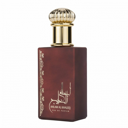 Ahlam Al Khaleej de la Ard Al Zaafaran este un parfum arabesc bărbătesc, 80ml, cu bergamotă, șofran, paciuli și mosc – puternic, rafinat și persistent. [1]