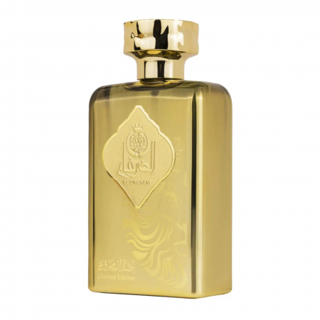 Al Dirgham de la Ard Al Zaafaran este un parfum arabesc pentru bărbați de 100ml cu note verzi, trandafir și acorduri fructat-florale, într-o compoziție proaspătă și elegantă, cu stil exclusivist. [2]