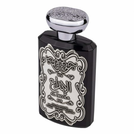 Al Ibdaa de la Ard Al Zaafaran este un parfum arabesc pentru bărbați, 100ml, cu lavandă, flori de portocal și cedru, o aromă elegantă, proaspătă și masculină. [2]