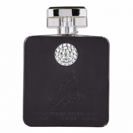 Parfumuri arabesti femei, barbați si unisex - Ameer Al Quloob de la Ard Al Zaafaran, parfum arabesc unisex, 100ml, cu mandarină, cardamom și lemn de santal – proaspăt și elegant.