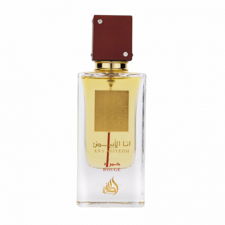 Parfumuri arabesti femei, barbați si unisex - Ana Abiyedh Rouge de la Lattafa este un parfum arabesc pentru femei, 60ml, cu pere, piele și ambră – elegant, modern și inspirat din Baccarat Rouge 540.