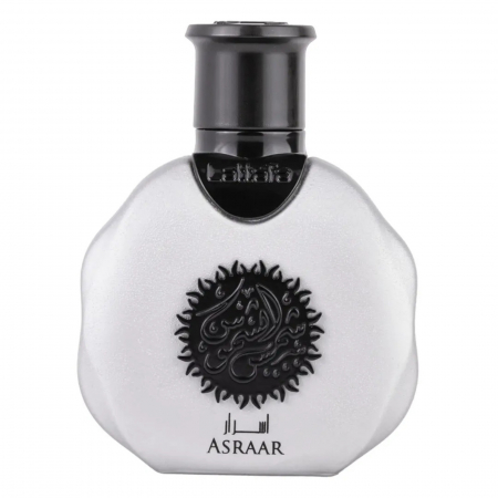Lattafa - Asraar Shamoos de la Lattafa este un parfum arabesc pentru femei de 35ml, cu note fructate, florale și ambră, într-o compoziție caldă și rafinată.