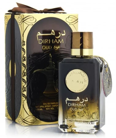 Dirham Oud de la Ard Al Zaafaran este un parfum arabesc unisex, 100ml, cu aroma de citrice, lavandă și oud, o compoziție proaspăt-orientală, echilibrată și elegantă. [3]
