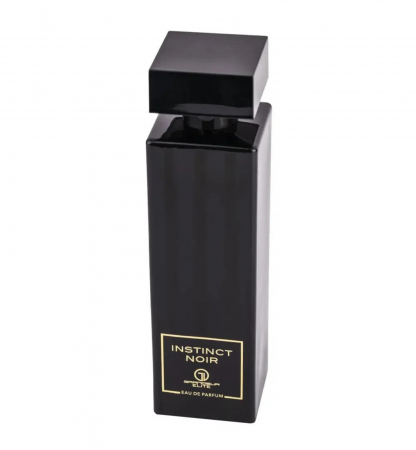 Instinct Noir de la Grandeur Elite este un parfum arabesc pentru femei, 100ml, cu aroma de ananas, șofran și iasomie, o compoziție senzuală și elegantă. [1]