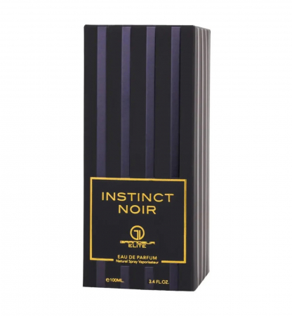 Instinct Noir de la Grandeur Elite este un parfum arabesc pentru femei, 100ml, cu aroma de ananas, șofran și iasomie, o compoziție senzuală și elegantă. [3]