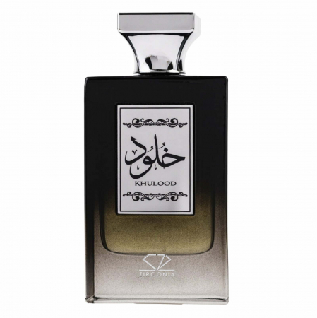 Zirconia - Khulood de la Zirconia este un parfum arabesc pentru bărbați, 100ml, cu căpșuni, chili, tuberoză și mosc alb – dulce, floral și modern.