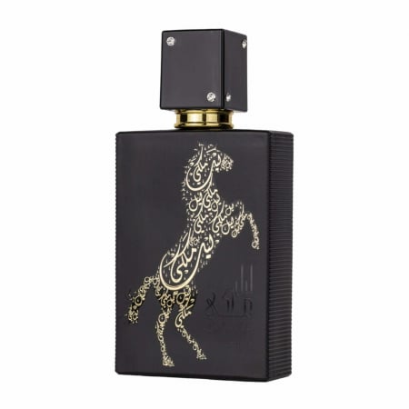 Lail Maleki de la Lattafa este un parfum arabesc unisex, 100ml, cu miere, smirnă și flori – intens, oriental și rafinat. [1]