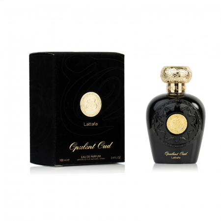 Opulent Oud de la Lattafa este un parfum arabesc unisex de 100ml cu șofran, caramel și oud, într-o compoziție orientală intensă și caldă, cu o bază lemnoasă și senzuală. [3]