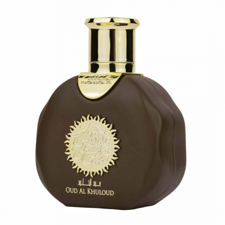 Oud Al Khuloud Shamoos de la Lattafa este un parfum arabesc unisex de 35ml cu note orientale profunde, într-o compoziție intensă și persistentă, ideală pentru cei care preferă aromele misterioase și rafinate. [1]