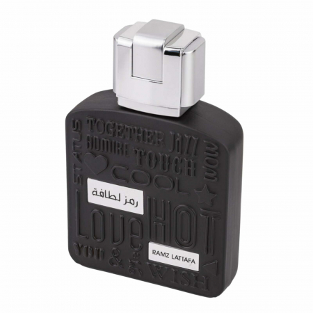 Ramz Silver de la Lattafa este un parfum arabesc pentru bărbați, 100ml, cu grapefruit, tonka și vanilie, inspirat din Ultramale – dulce-fresh, modern și persistent. [2]