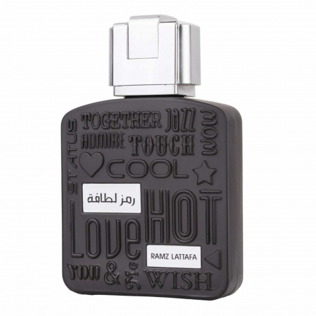 Ramz Silver de la Lattafa este un parfum arabesc pentru bărbați, 100ml, cu grapefruit, tonka și vanilie, inspirat din Ultramale – dulce-fresh, modern și persistent. [1]