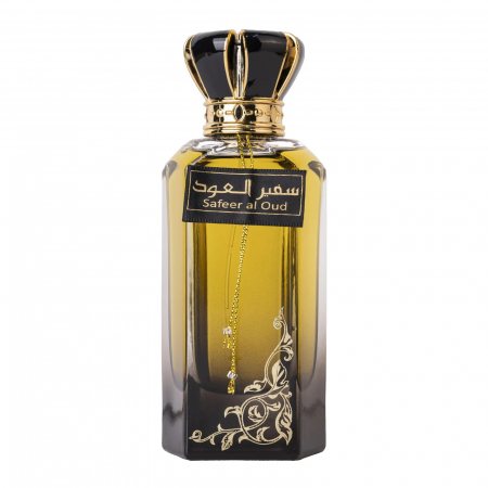 Ard Al Zaafaran - Safeer Al Oud de la Ard Al Zaafaran este un parfum arabesc unisex, 100ml, cu oud, șofran și patchouli, o compoziție lemnos-orientală, intensă și elegantă.