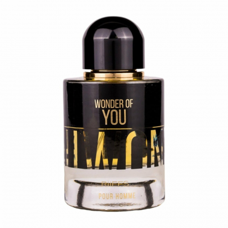 Parfumuri arabesti femei, barbați si unisex - Wonder Of You de la Riiffs este un parfum arabesc pentru bărbați, 100ml, cu ananas și salvie – inspirat din Stronger With You, modern, elegant și rafinat.