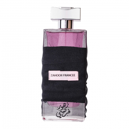 Ard Al Zaafaran - Zahoor Francee de la Ard Al Zaafaran este un parfum arabesc pentru femei, 100ml, cu trandafir, iris și oud, o aromă floral-lemnoasă, clasică și rafinată.
