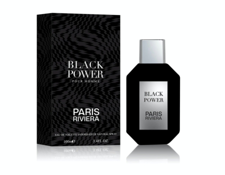 Parfumuri arabesti femei, barbați si unisex - Black Power Paris Riviera bărbați 100ml apă de toaletă cu bergamotă, anason, piele și tutun. Intens, elegant și persistent.