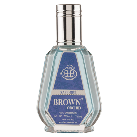 Parfumuri arăbești femei și bărbați - Brown Orchid Sapphire, Fragrance World, Unisex – Apa de Parfum 50ml