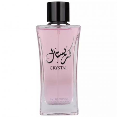 Ahlam - Crystal de la Ahlam este un parfum arabesc pentru femei, 100ml, cu fructe de pădure, flori albe și mosc alb – elegant, cald și feminin.