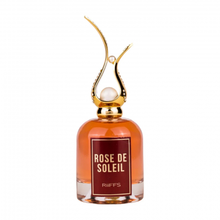 Riiffs - Rose De Soleil de la Riiffs este un parfum arabesc pentru femei, 100ml, cu miere, patchouli și portocală, o aromă floral-gurmandă, dulce și rafinată.