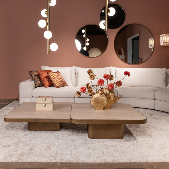 Coffee table Claridge beige 70x70 (cumulus)- Richmond Interiors [6]
