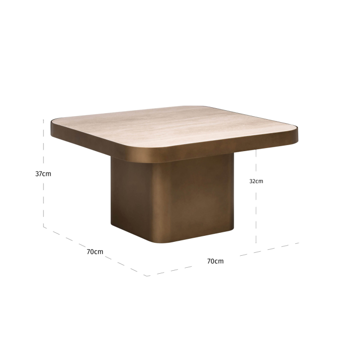 Coffee table Claridge beige 70x70 (cumulus)- Richmond Interiors [3]