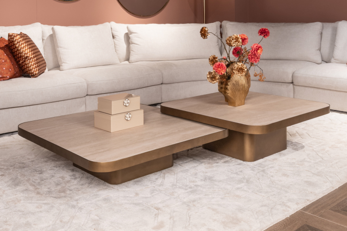 Coffee table Claridge beige 70x70 (cumulus)- Richmond Interiors [7]