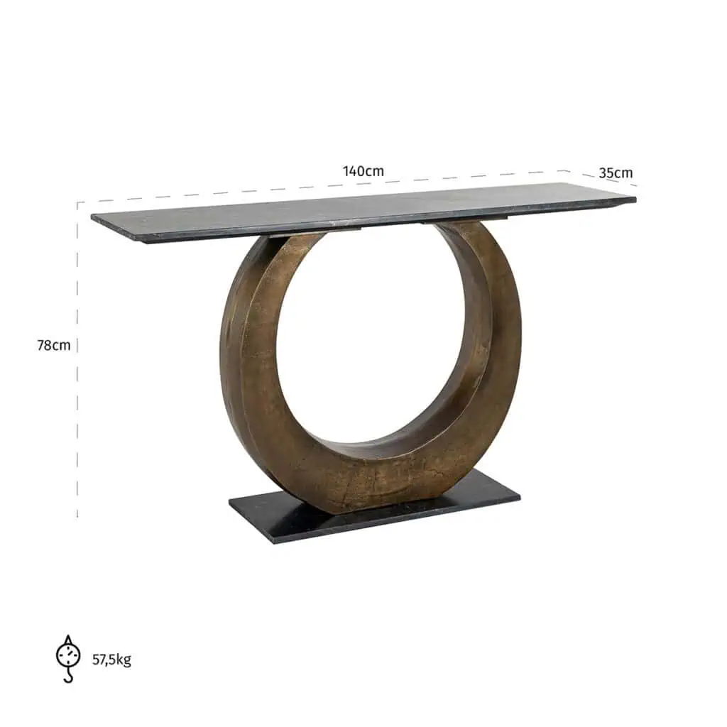 Consola LUNA (gold) [5]