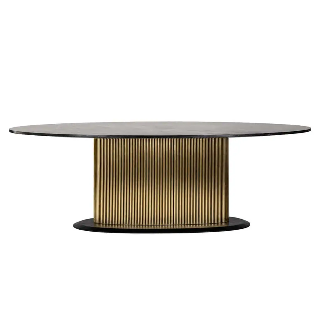 Masa dining IRONVILLE (NEGRU AURIU), 235CM [2]