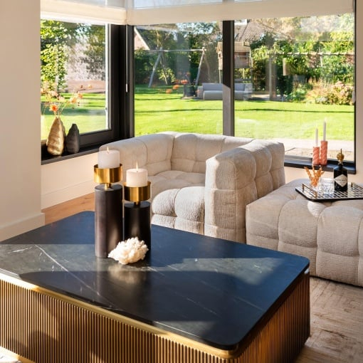 Masuta cafea IRONVILLE 140CM, GOLD- Richmond Interiors [5]
