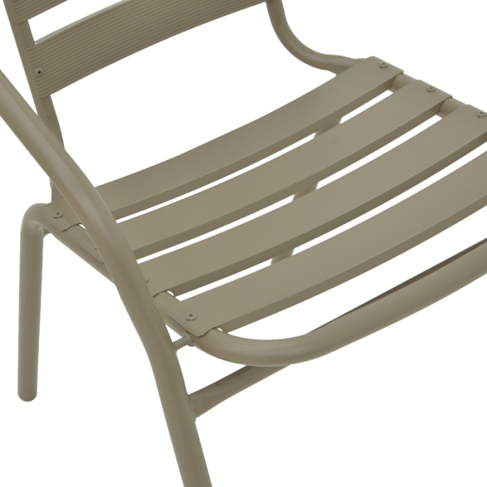 Scaun TADE  metalic, culoare șampanie, 54x58x73cm [3]