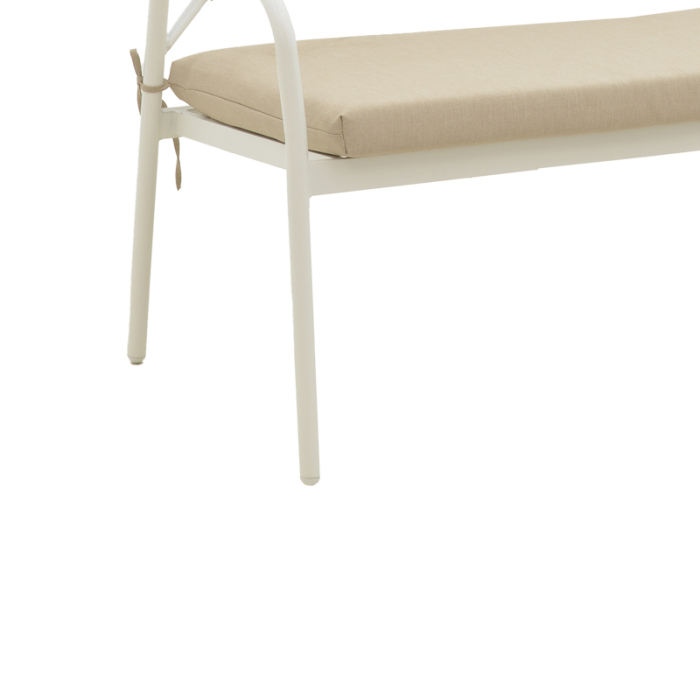 Set canapea BONANZA, 4 buc bej ratan-aluminiu alb [9]