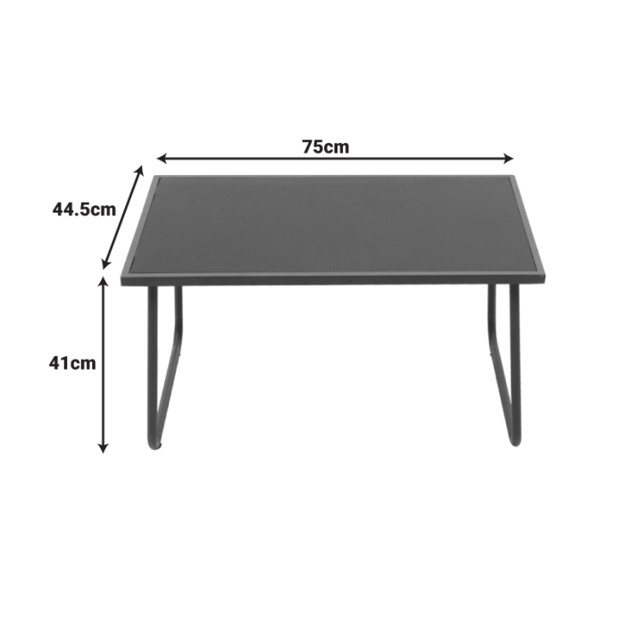 Set de living pentru exterior Veranda  textilene-metal în culoarea antracit [5]