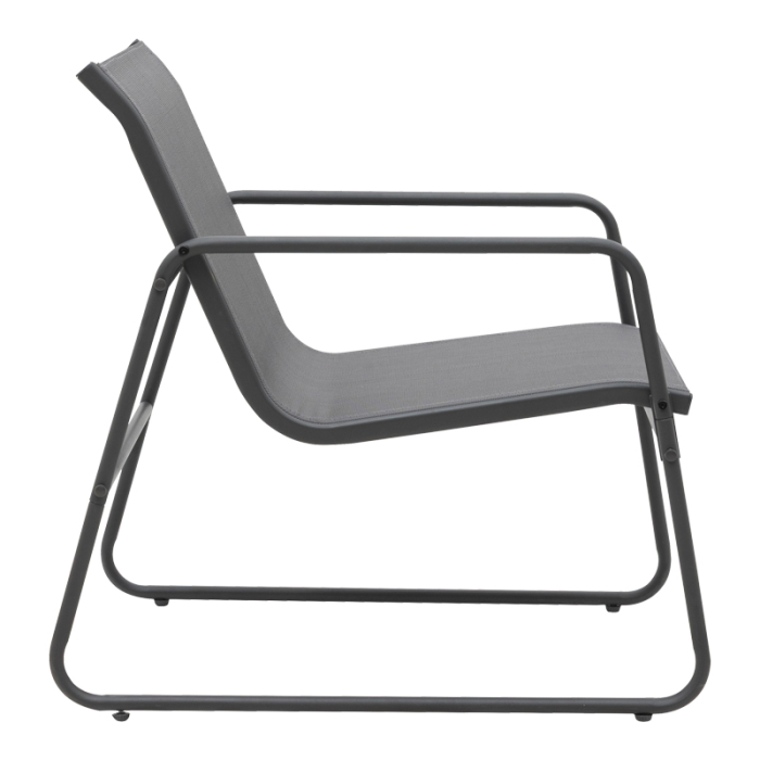 Set de living pentru exterior Veranda  textilene-metal în culoarea antracit [3]