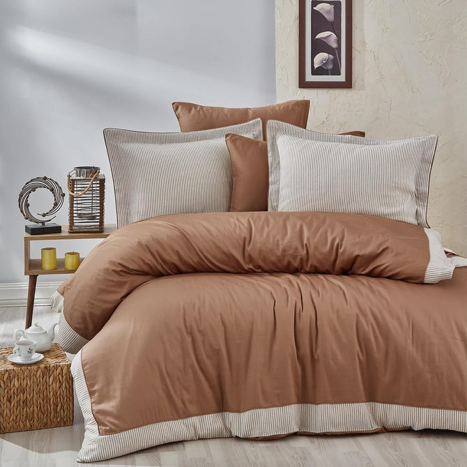 Set Lenjerie  AMANDA culoare mustar- 2 persoane [5]