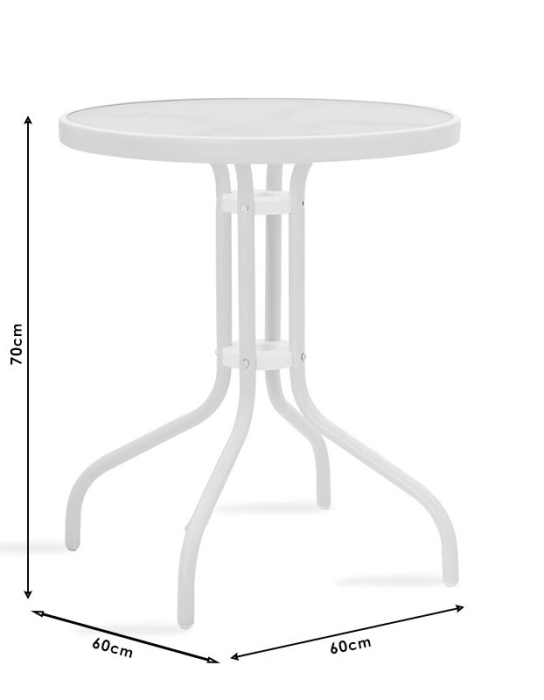 Set mobilier  CARTA din metal pentru terasa- 3 piese [6]