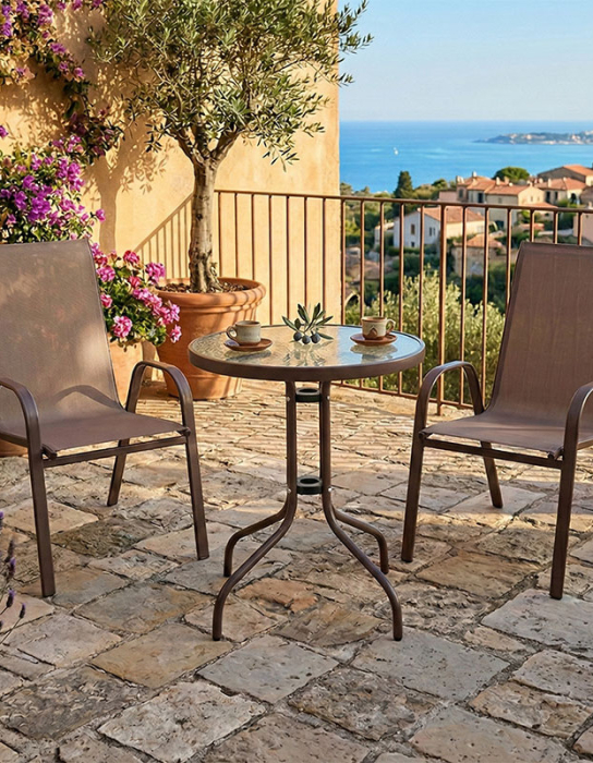 Set mobilier  CARTA din metal pentru terasa- 3 piese [7]